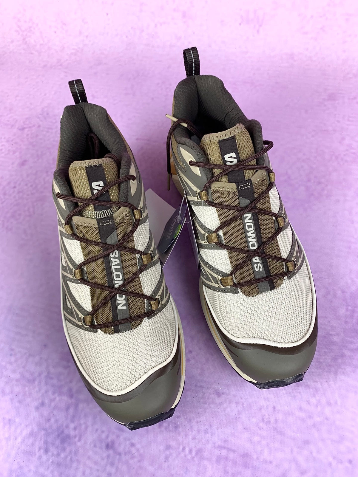 【god】萨洛蒙/salomon XT-6 Expanse系列户外越野登山跑鞋，灰棕卡其色 417416，3128v size：36 -46.5