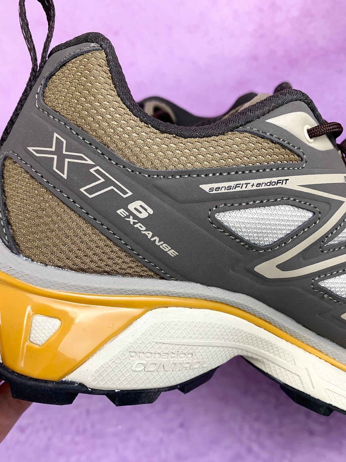 【god】萨洛蒙/salomon XT-6 Expanse系列户外越野登山跑鞋，灰棕卡其色 417416，3128v size：36 -46.5
