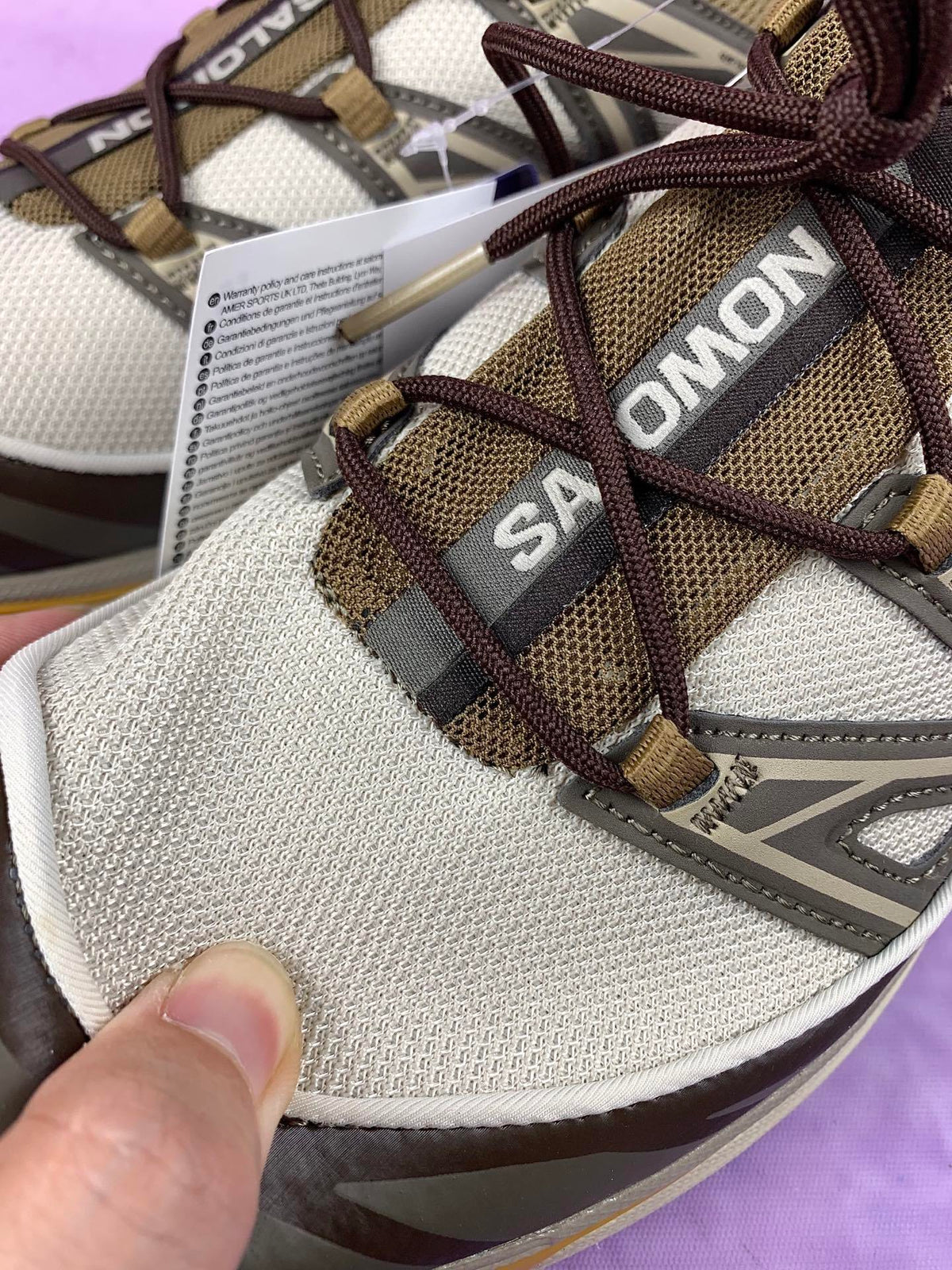 【god】萨洛蒙/salomon XT-6 Expanse系列户外越野登山跑鞋，灰棕卡其色 417416，3128v size：36 -46.5