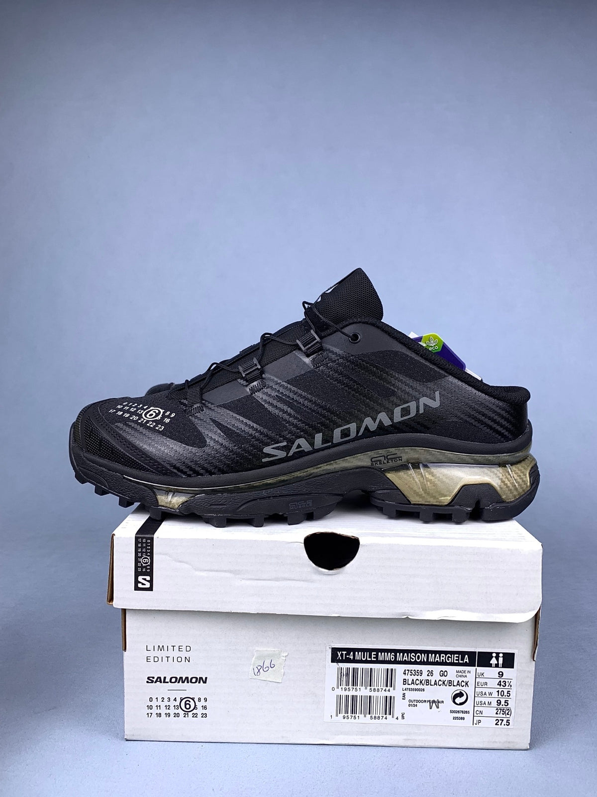 【god】萨洛蒙/Salomon XT-4 Mule MM6 Maison Margiela系列户外运动跑步鞋一脚蹬半拖改良式穆勒鞋， 黑色 475359，3326v size：36-45
