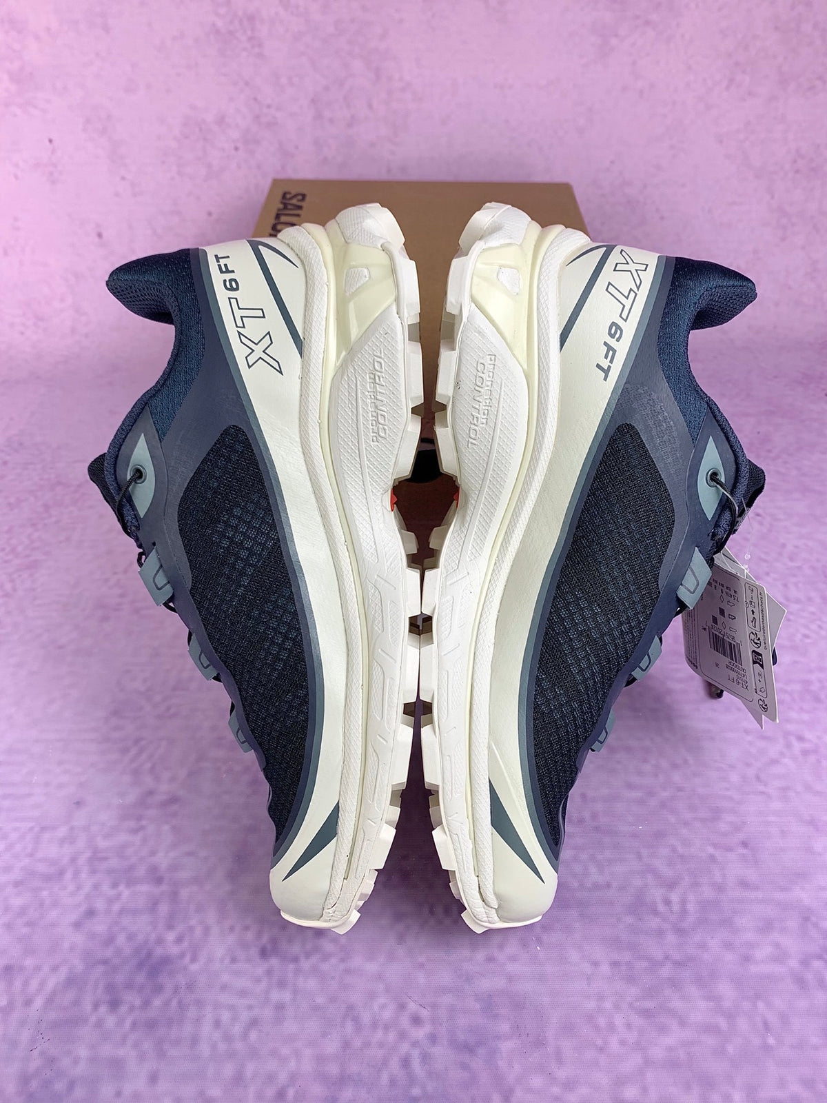 【god】萨洛蒙/salomon Xt-6 FT系列户外越野登山跑步鞋，深蓝白 471510，3428v size：36-46.5