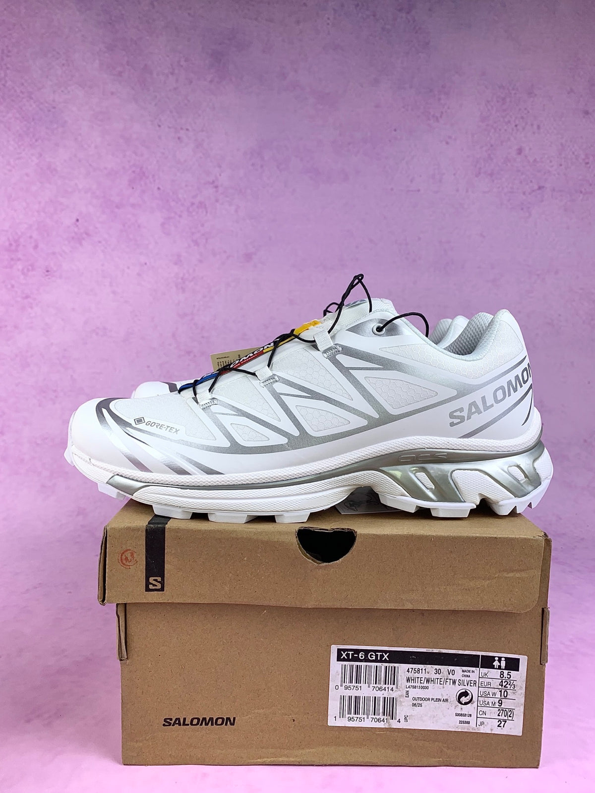 【god 防水】萨洛蒙/Salomon Xt-6 Gtx系列户外登山运动跑步鞋， 白银 475811，3732v size：36 -46