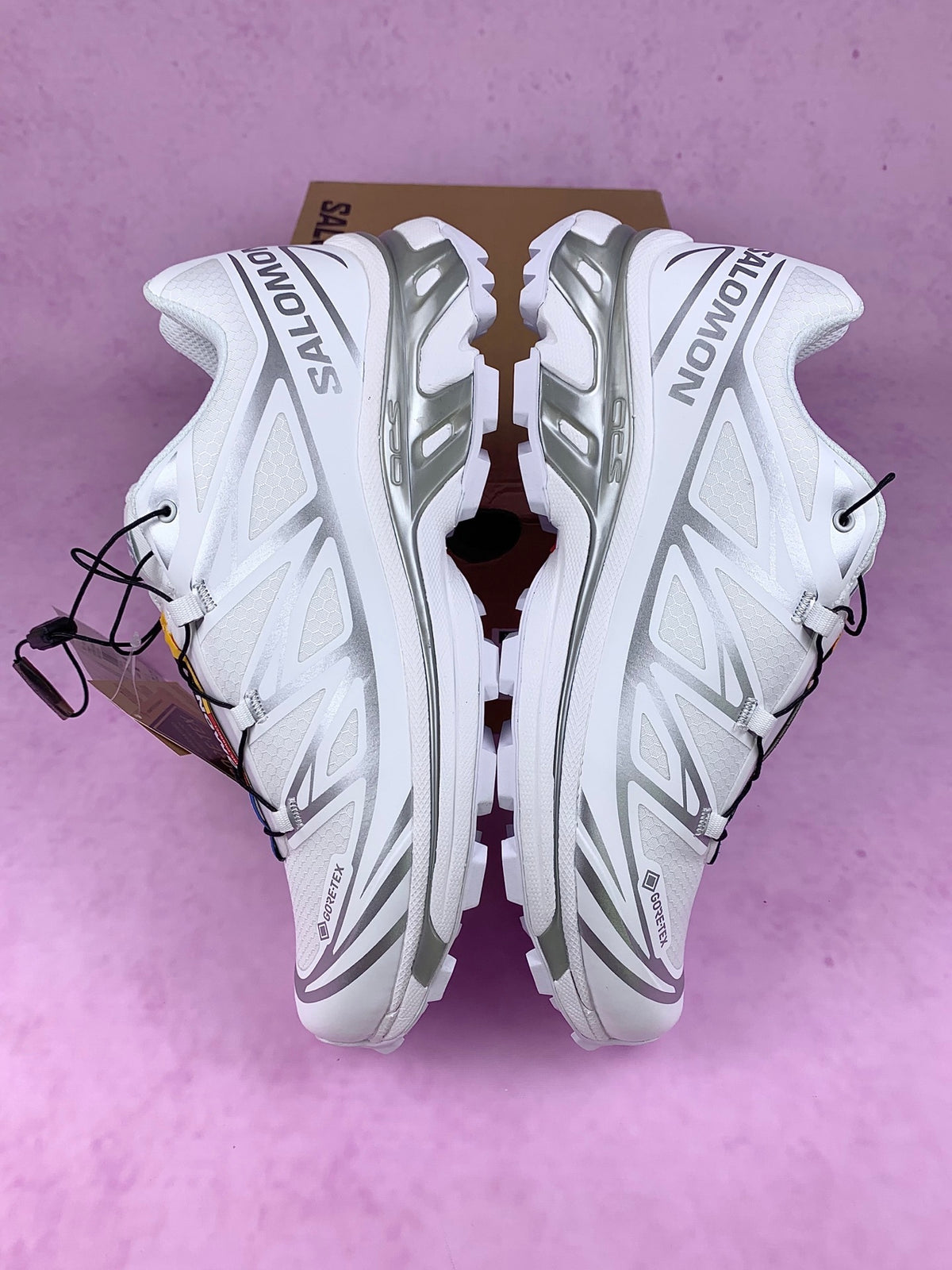 【god 防水】萨洛蒙/Salomon Xt-6 Gtx系列户外登山运动跑步鞋， 白银 475811，3732v size：36 -46