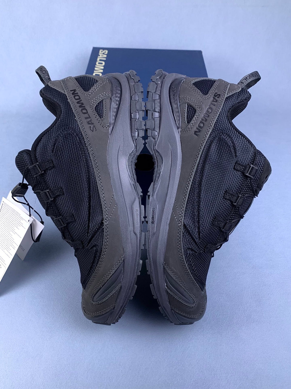 【god】萨洛蒙/Salomon XA Pro 3D x Jeong Li系列户外登山运动跑步鞋，Black & Asphalt 黑色和沥青 479616，3428v size：36-46