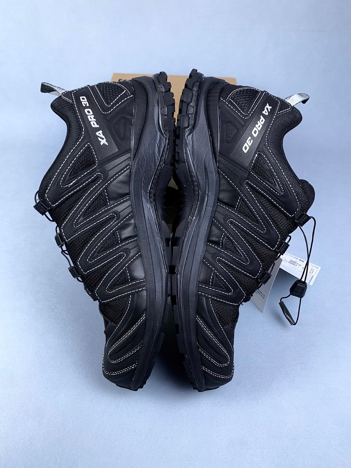 【god】萨洛蒙/Salomon XA Pro 3D 系列户外登山徒步运动跑步鞋，黑色白线条 491274，3428v size：36 -46