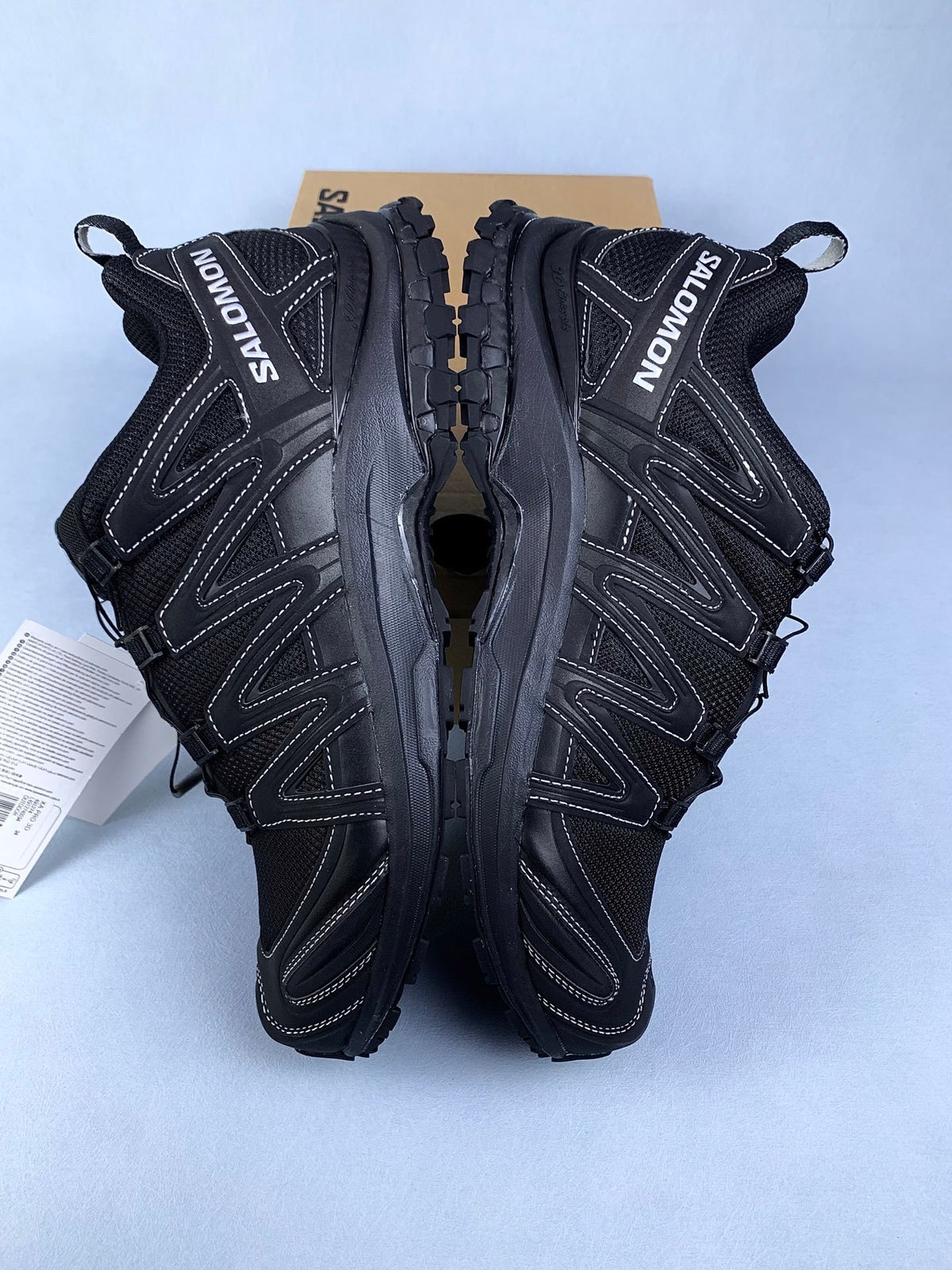 【god】萨洛蒙/Salomon XA Pro 3D 系列户外登山徒步运动跑步鞋，黑色白线条 491274，3428v size：36 -46