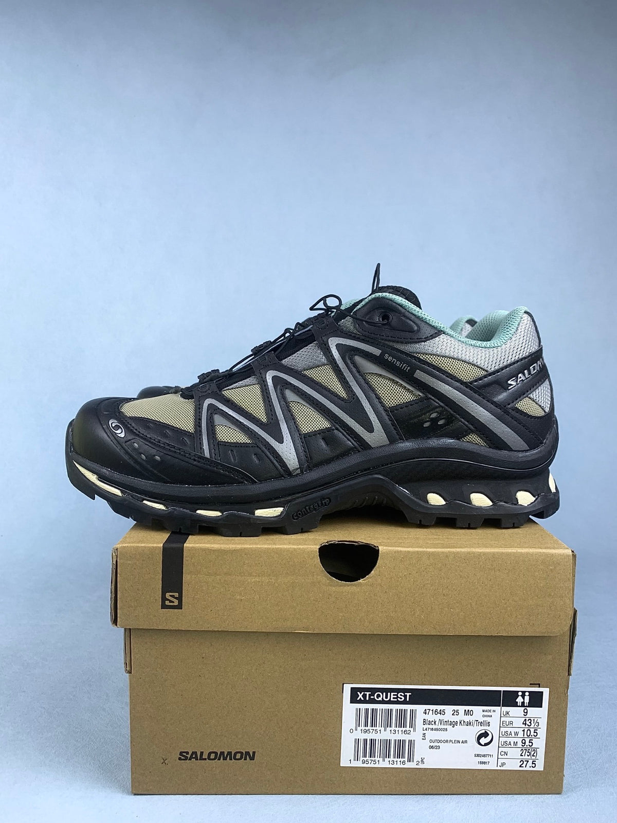 【god】萨洛蒙/Salomon XT-Quest系列户外登山徒步运动跑步鞋，黑灰 471645，3428v size：36 -46