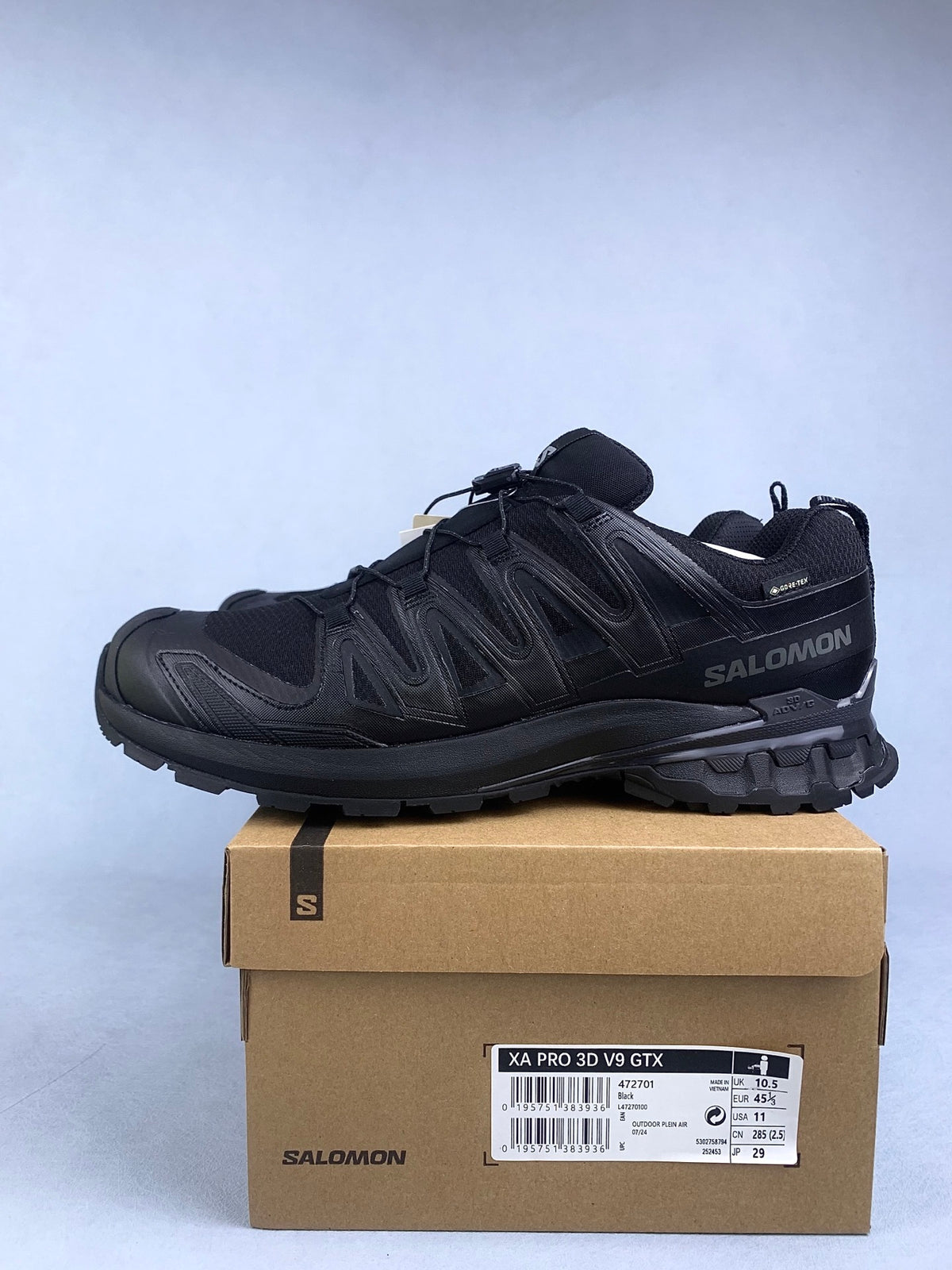【东莞】萨洛蒙/Salomon XA Pro 3D V9 GTX系列户外登山徒步运动跑步鞋，黑色 472701，4336v size：36 -46