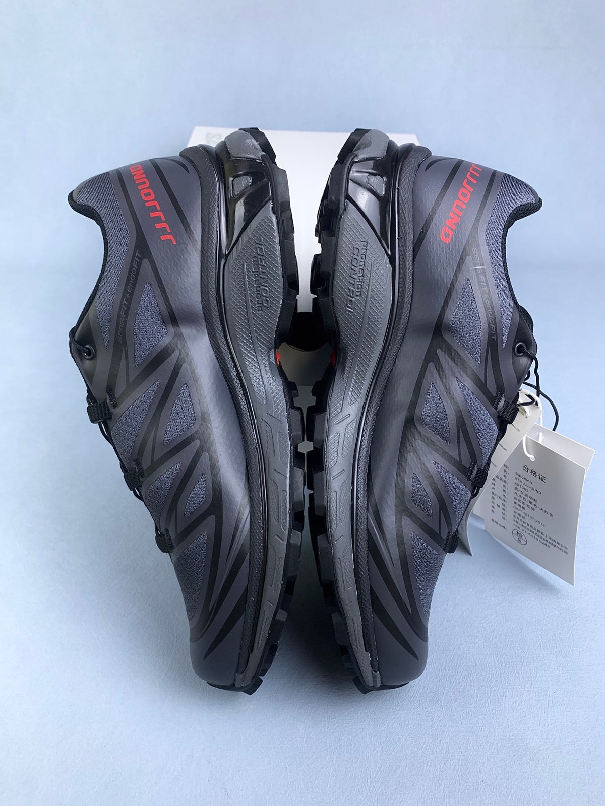 【东莞】萨洛蒙/Salomon Xt-6 Jjjjound系列户外登山徒步运动鞋，黑红色 491303，3730v size：36-46