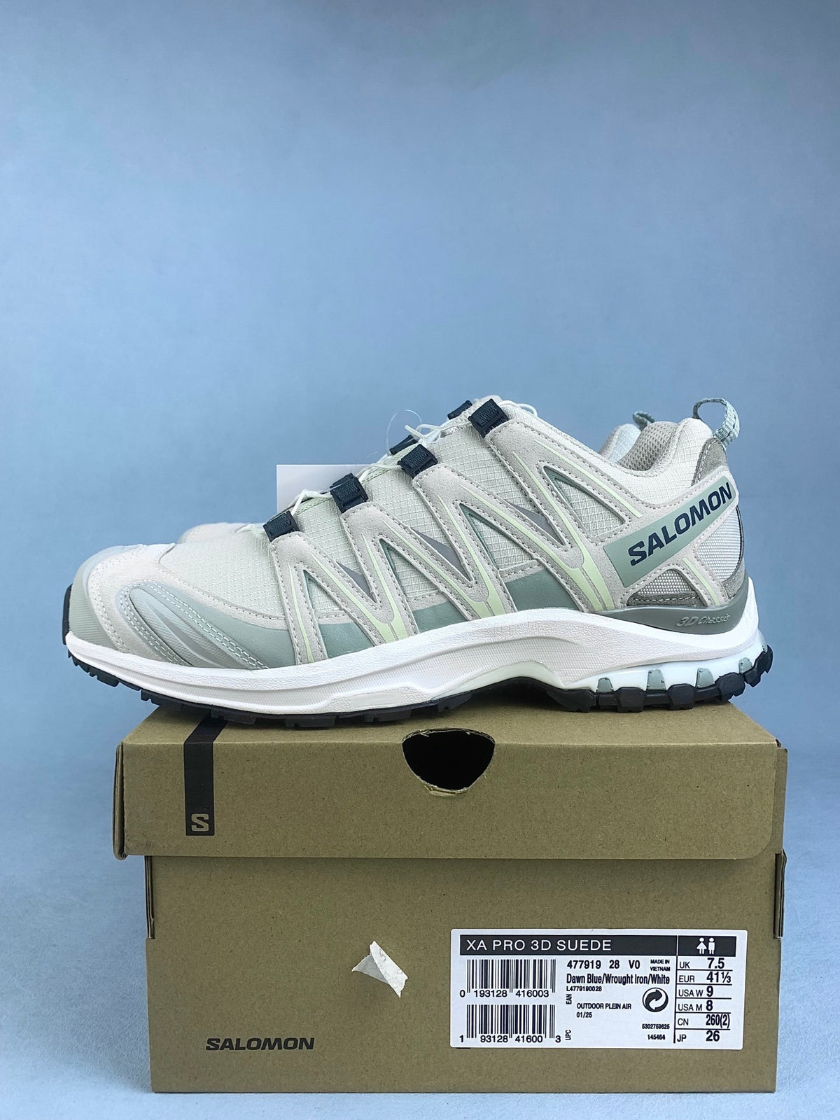 【god】萨洛蒙/Salomon XA Pro 3D SUED系列户外登山徒步运动跑步鞋，黎明蓝铁 磨砂 477919，3226v size：36-46