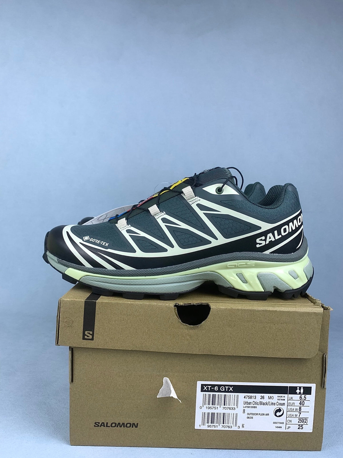 【god 防水款】萨洛蒙/Salomon XT-6 GTX系列户外登山徒步运动跑步鞋，浅绿色 475813，3730v size：36 -46
