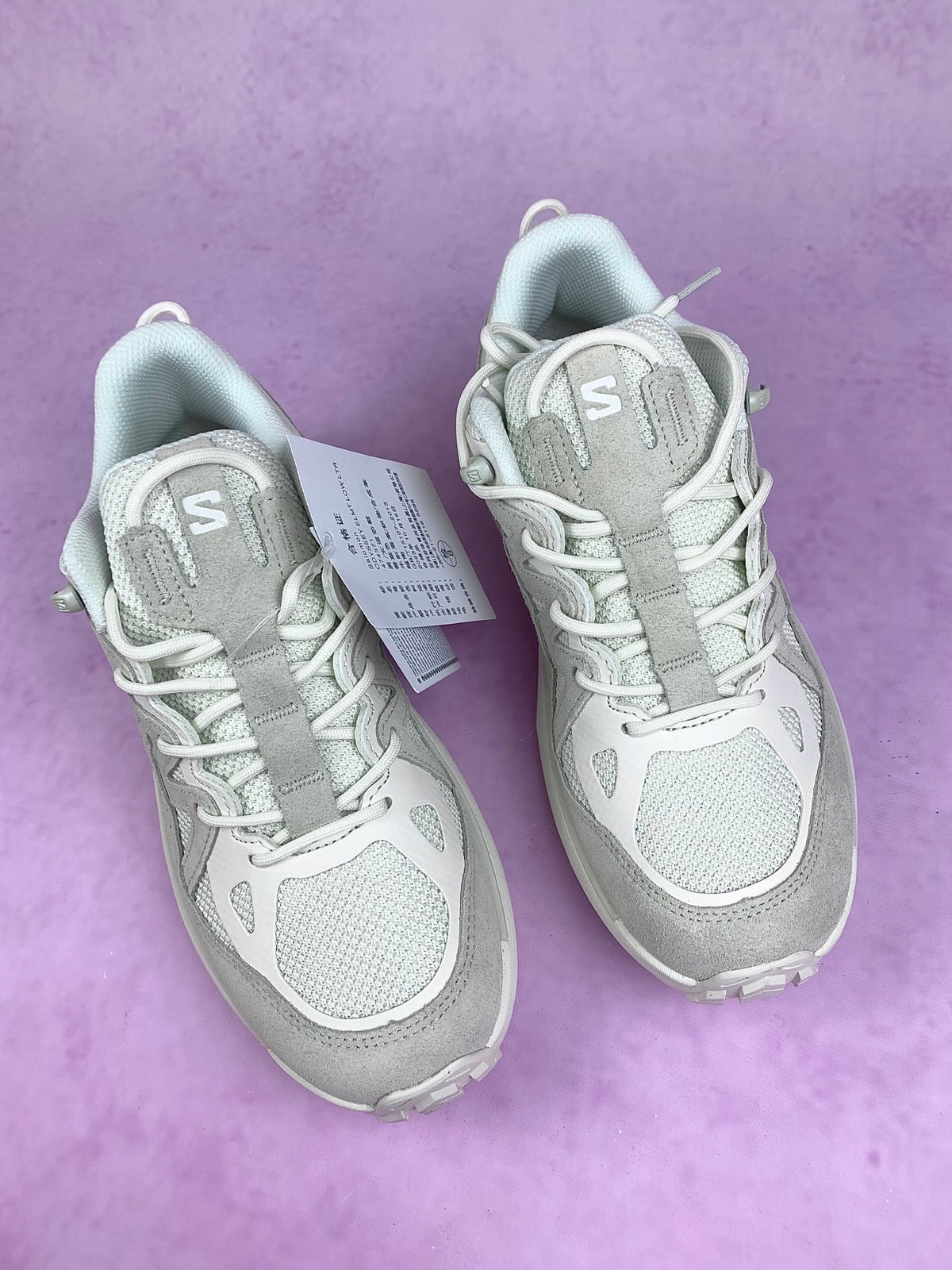 【东莞】萨洛蒙/Salomon Odyssey Elmt low系列户外登山徒步运动跑步鞋，翻毛白灰 474371，3326v size：40-46