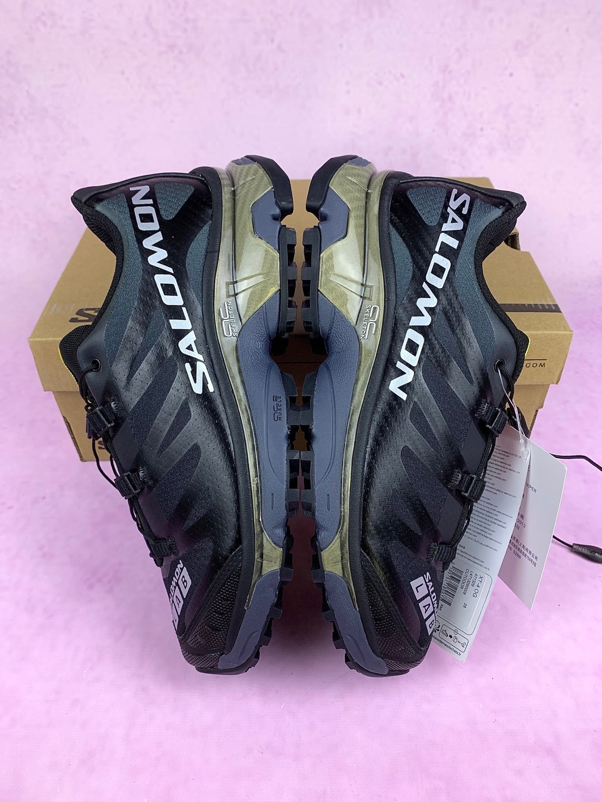 【god 】萨洛蒙/Salomon XT-4 OG系列经典户外越野跑鞋，乌木色 / 金属银 471329，3126v size：36-46