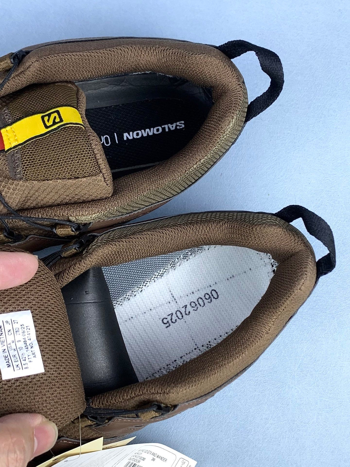 【god 】萨洛蒙/Salomon XA Pro 3D GTX x And Wander系列经典户外越野跑鞋，深土色 474121，3226v size：36 -46