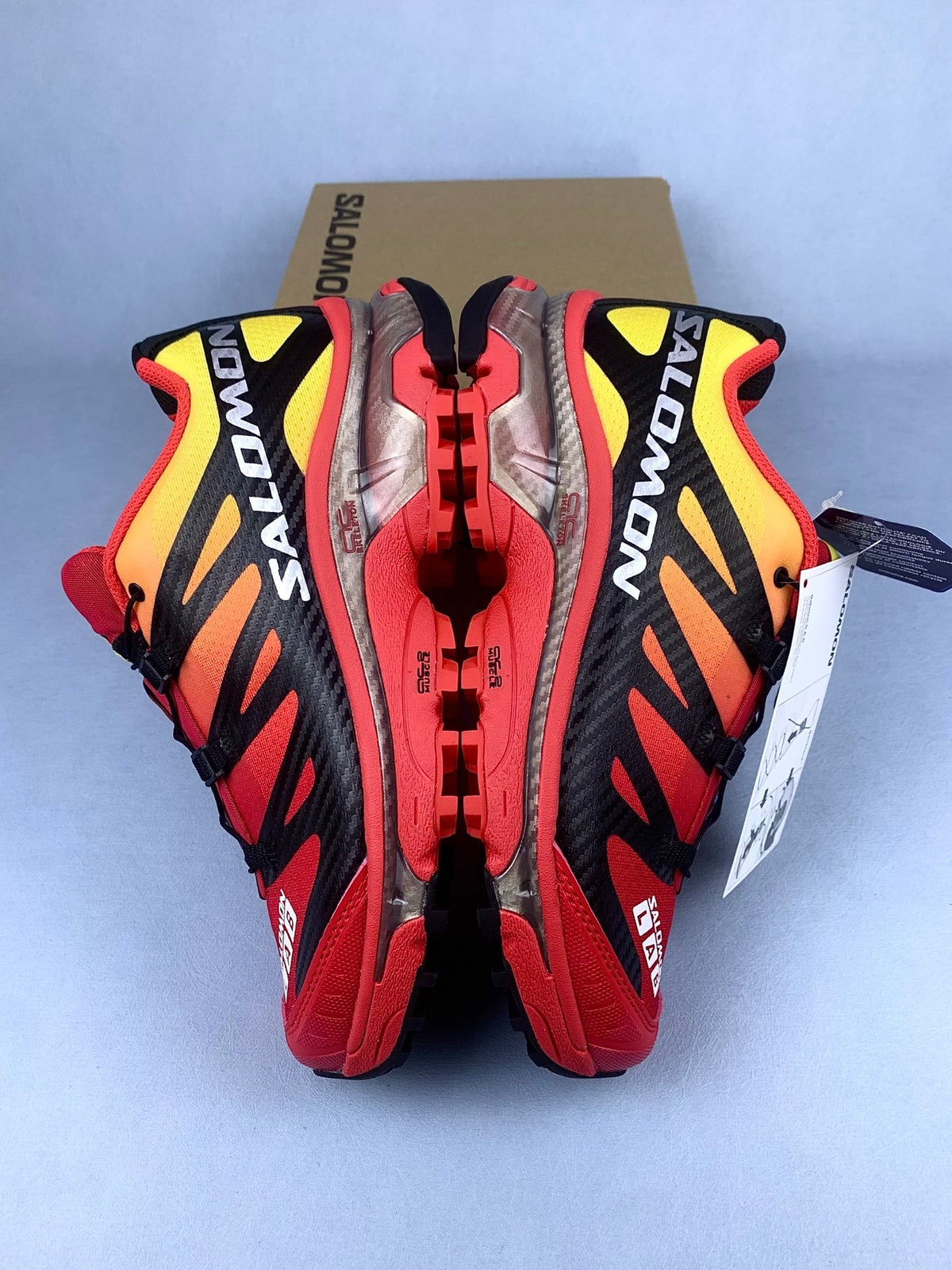 【god 】萨洛蒙/Salomon XT-4 OG 系列户外机能越野跑鞋，火焰红渐变 470242，3326v size：36 -46