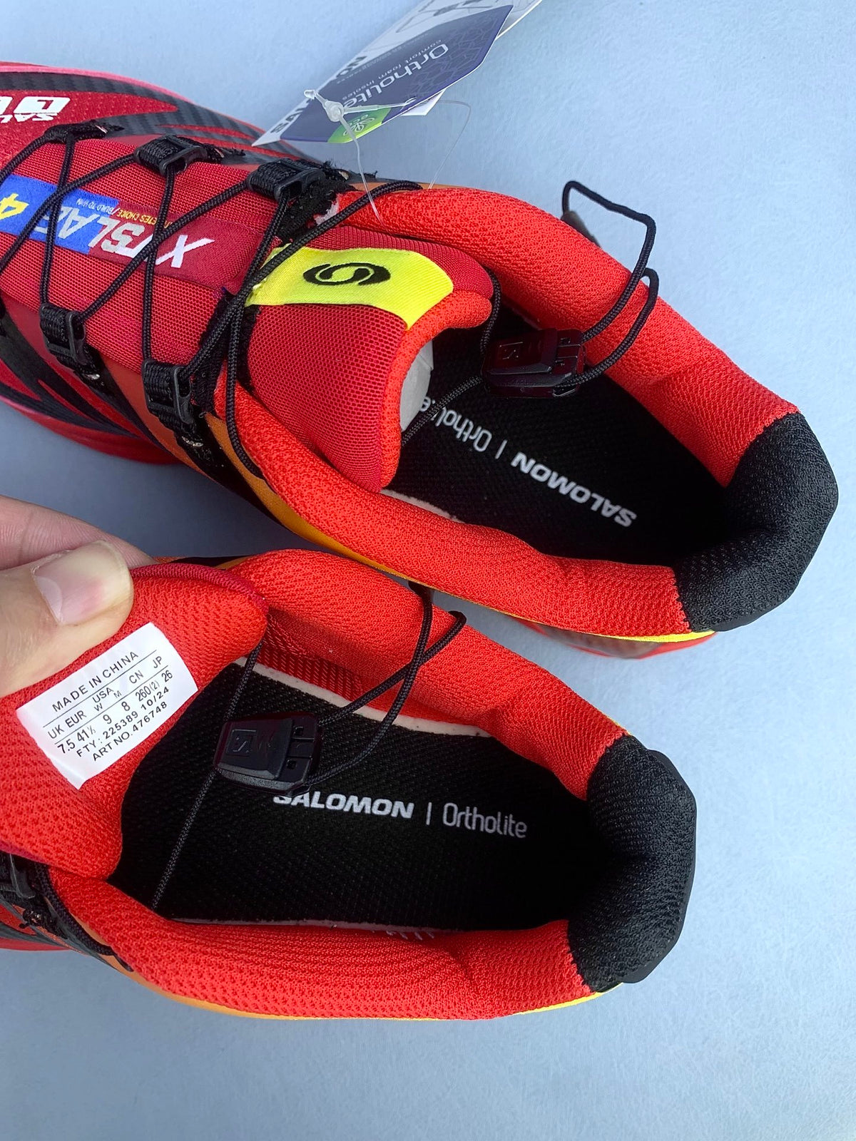 【god 】萨洛蒙/Salomon XT-4 OG 系列户外机能越野跑鞋，火焰红渐变 470242，3326v size：36 -46
