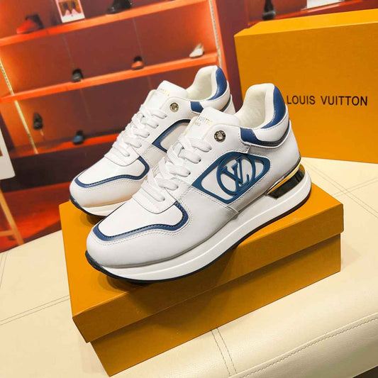 Basket Louis Vuitton Neo Run Away blanc bleue