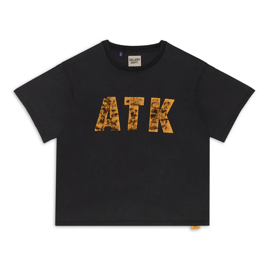 T SHIRT NOIR GALLERY DEPT DISTRESSED ATK