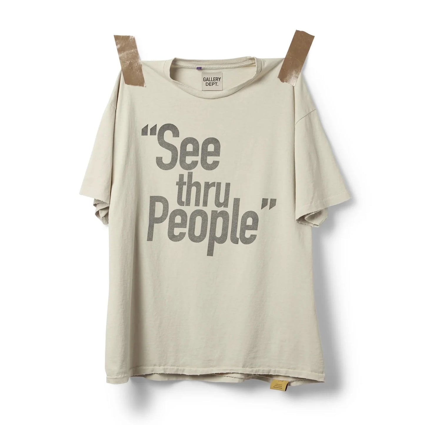 T-shirt BEIGE GALLERY DEPT See Thru People