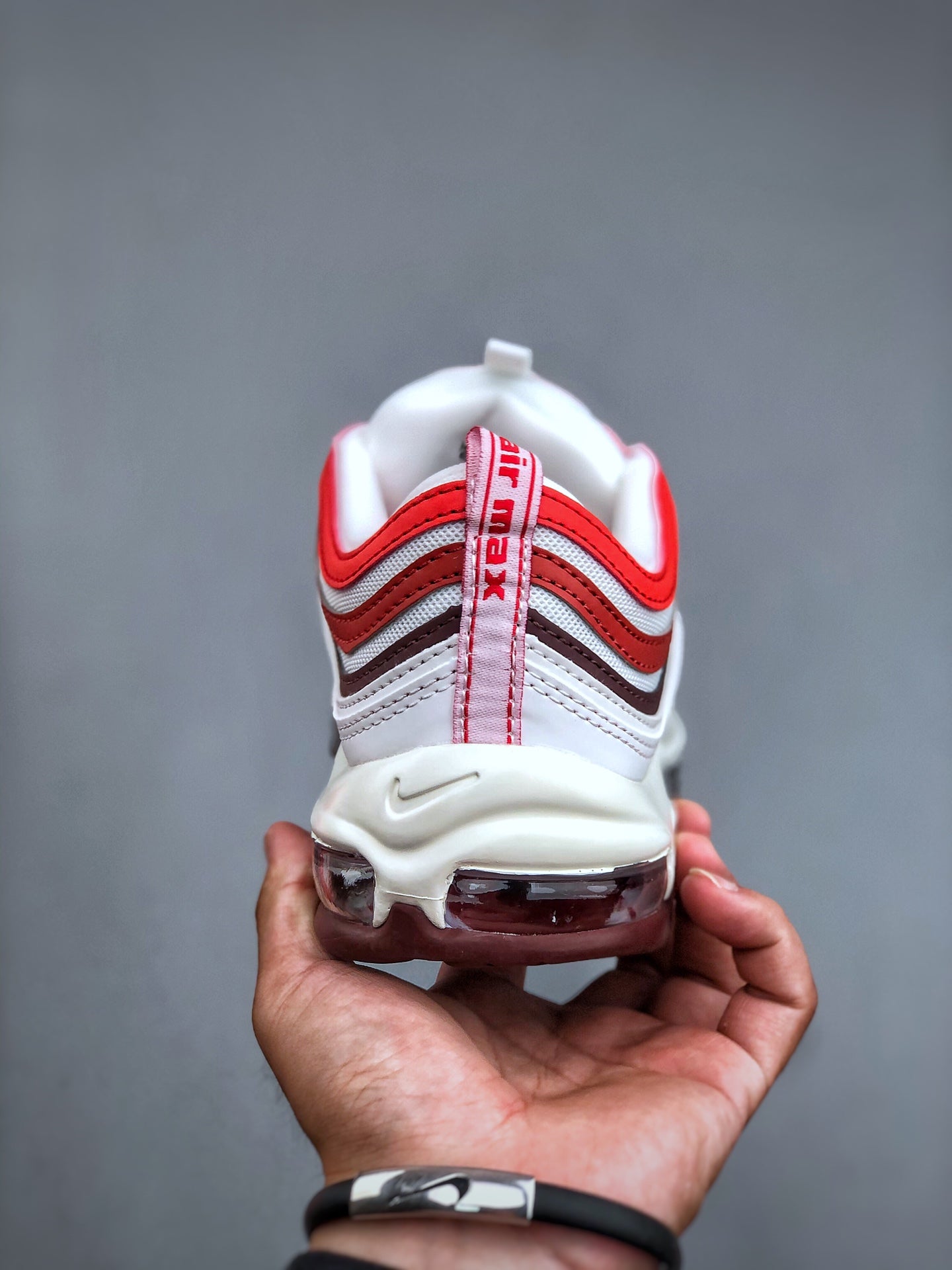 NIKE Air Max 97 "White/Dune Red"