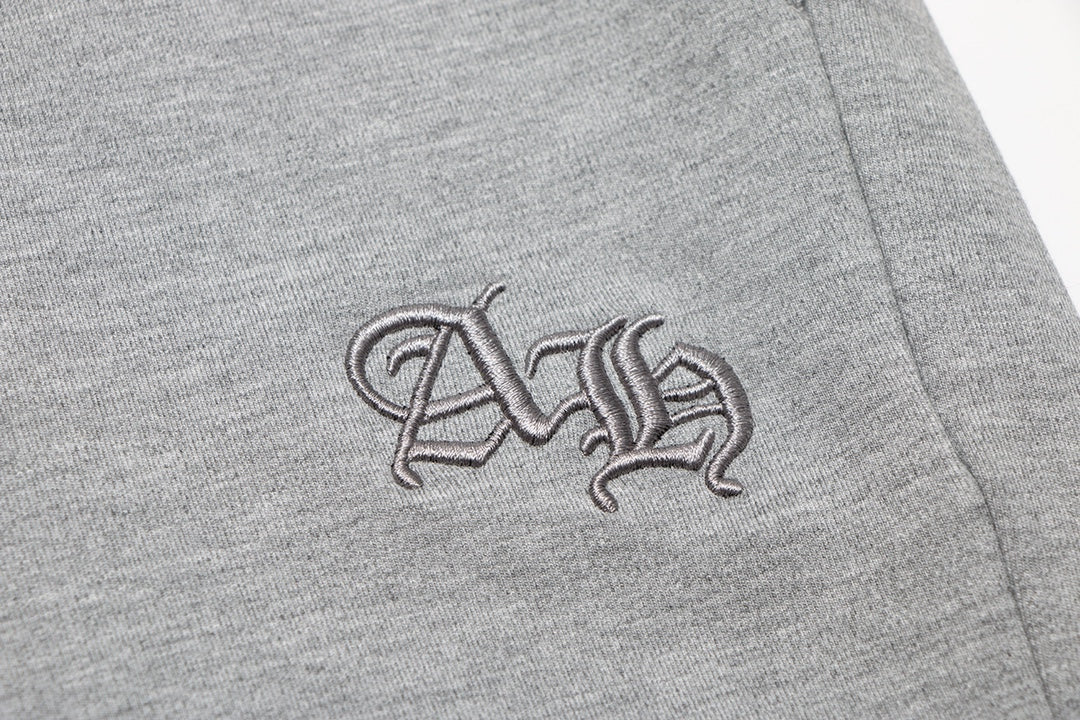 SHORT GRIS AVEC LOGO FER À CHEVAL CHROME HEARTS