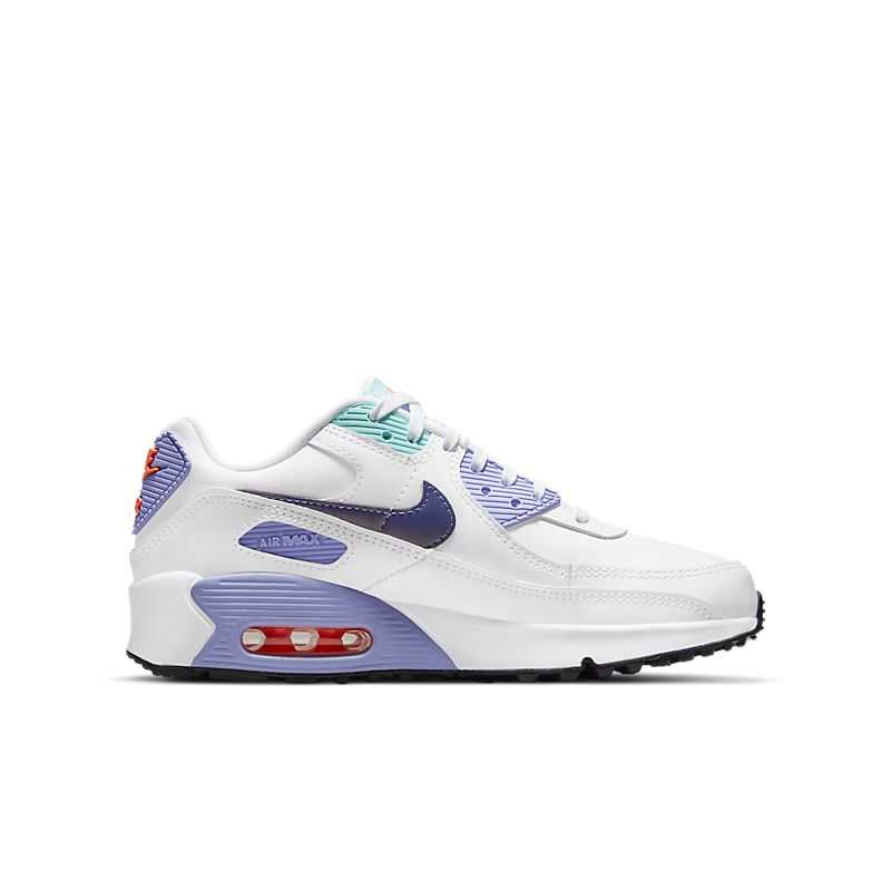Nike Air Max 90 Blanc Poussière Violet Foncé