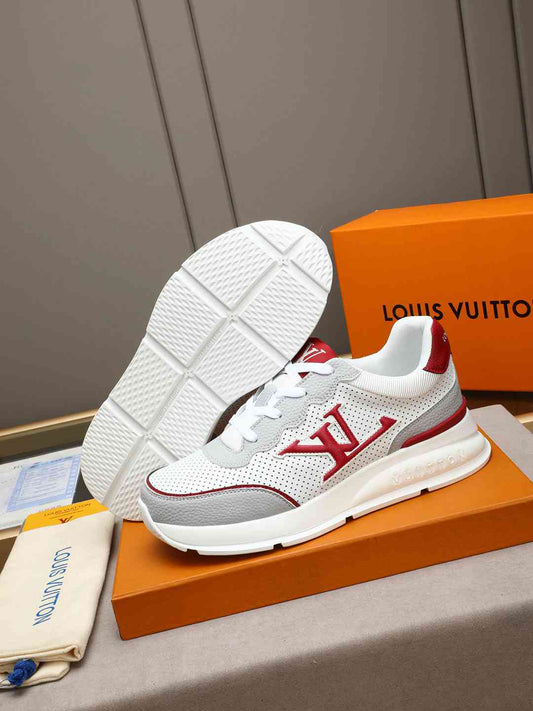 Sneaker LOUIS VUITTON BLANC LOGO ROUGE