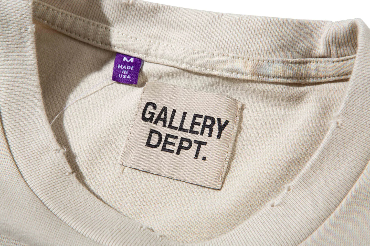 T-shirt BEIGE Gallery Dept Breaking News Tee