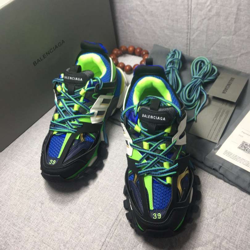 BALENCIAGA TRACK 3.0 x VERT BLEUE
