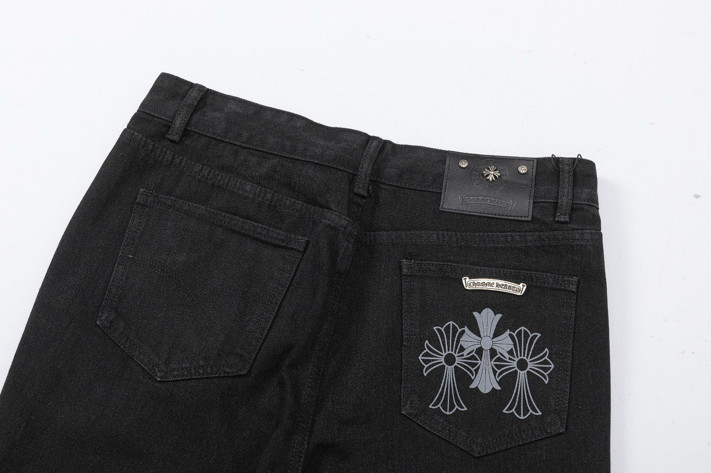 JEAN CHROME HEARTS DOUBLE CROSS NOIR