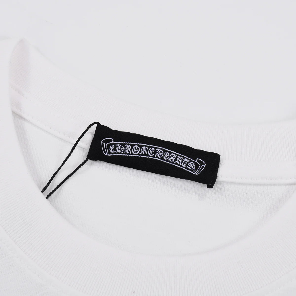 T-SHIRT BLANC AVEC LOGO FER À CHEVAL MULTICOLORE CHROME HEARTS