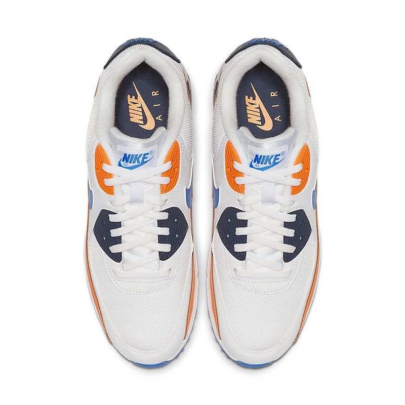 Nike Air Max 90 Blanc Photo Bleu Orange Total