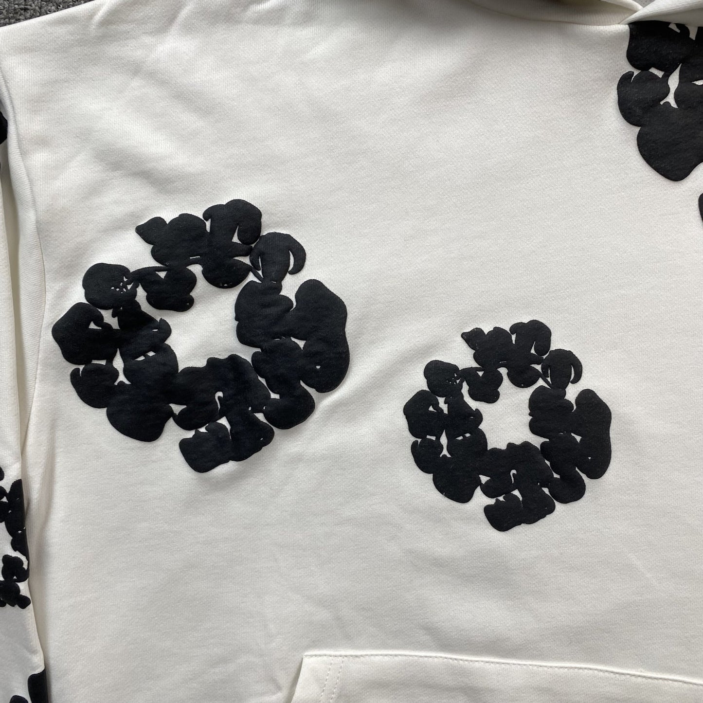 Sweat à capuche Denim Tears blanc