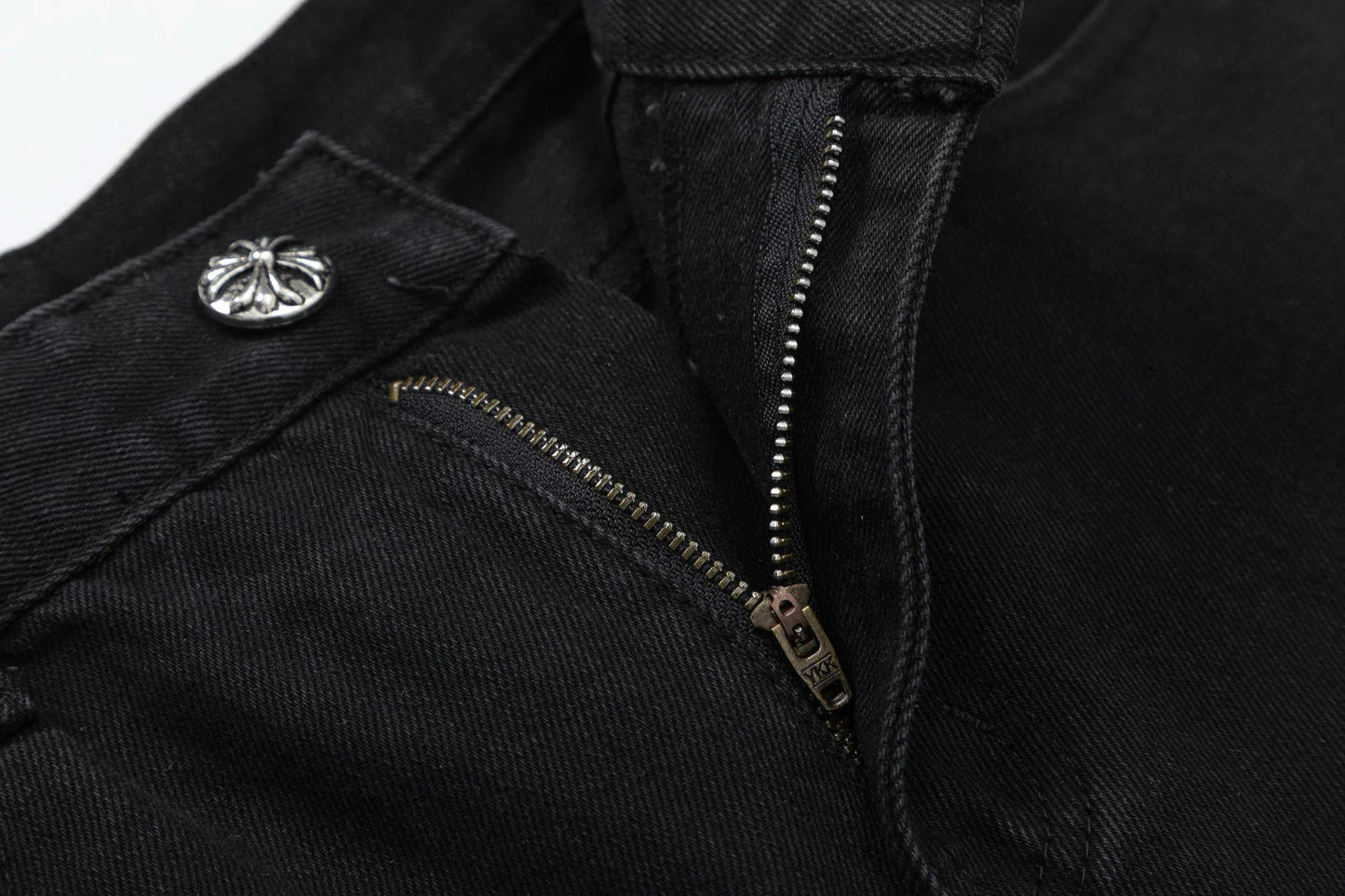 JEAN CHROME HEARTS DOUBLE CROSS NOIR