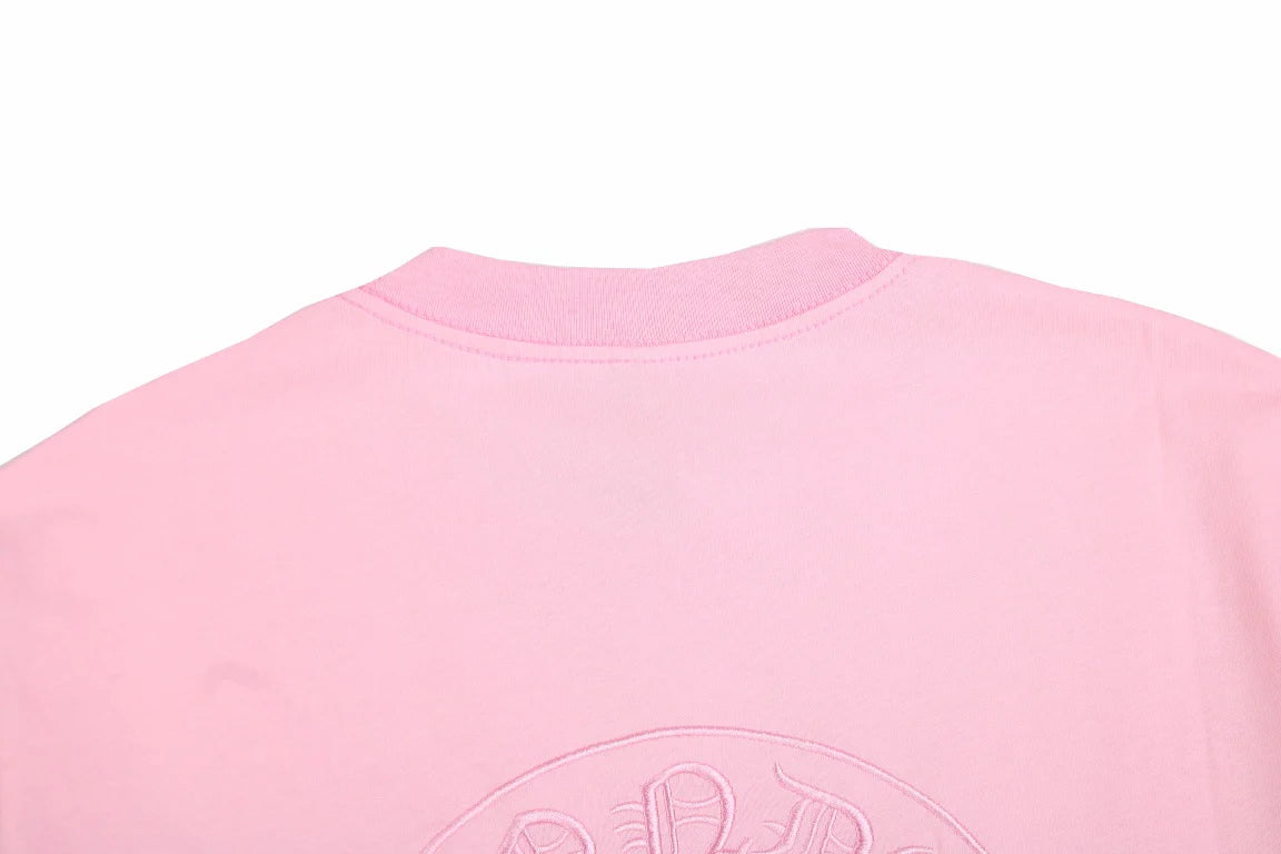 T-SHIRT ROSE AVEC LOGO FER À CHEVAL CHROME HEARTS