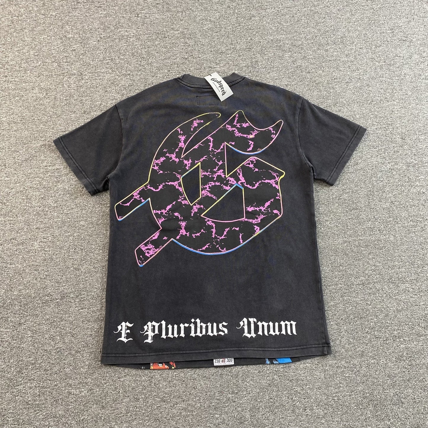T-SHIRT GODSPEED ROCK DREAMS NOIR DÉLAVÉ