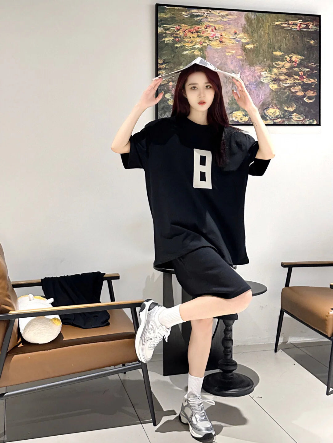 T-shirt « Fear of God » numéro 8 (noir)