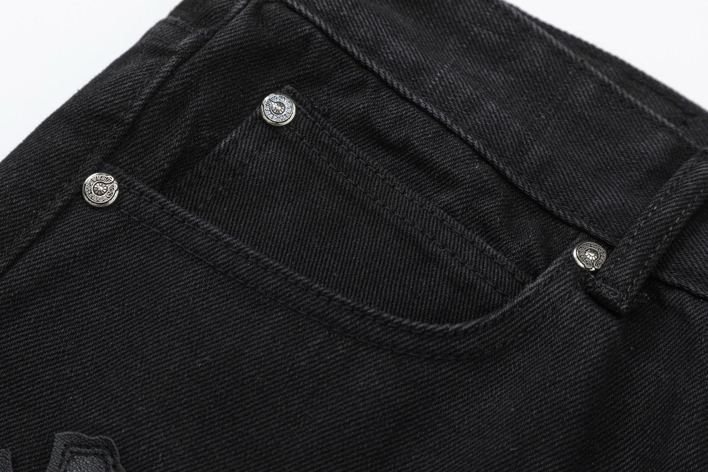 JEAN CHROME HEARTS DOUBLE CROSS NOIR