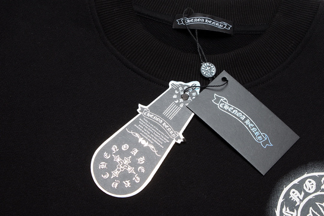 SWEAT-SHIRT CHROME HEARTS BLACK CROSS NOIR