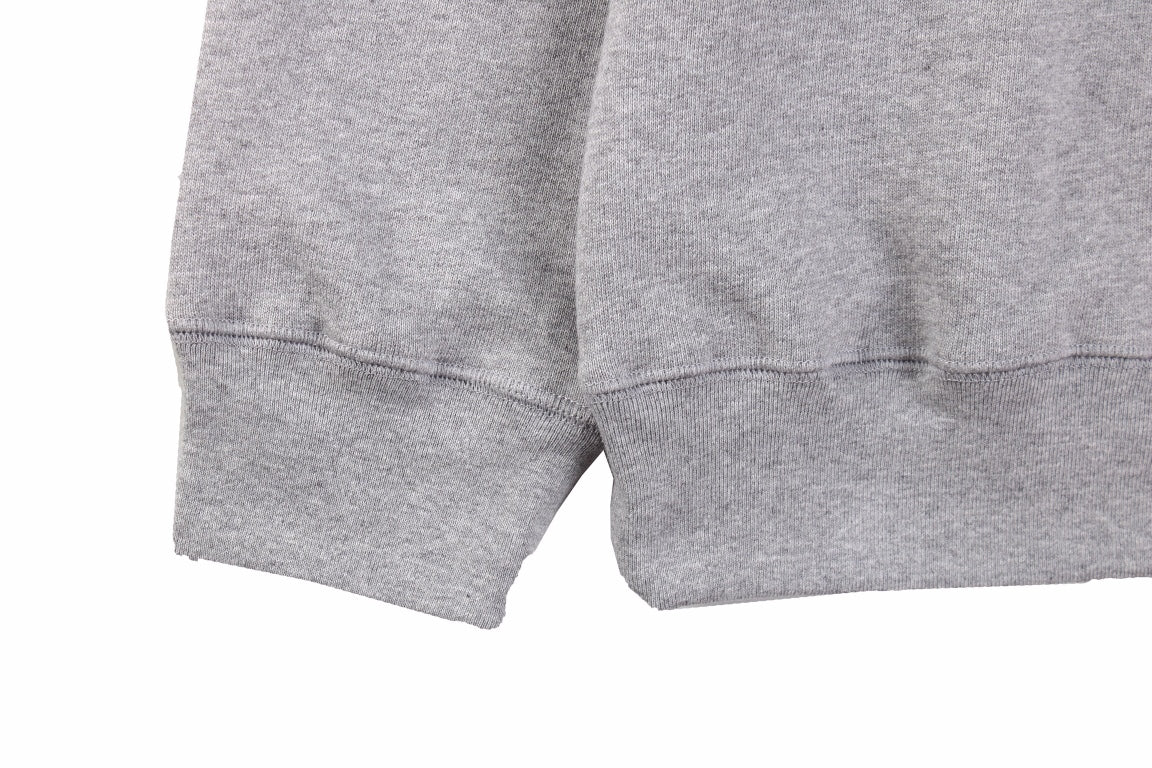SWEAT-SHIRT CHROME HEARTS CROSS PATCH GRIS