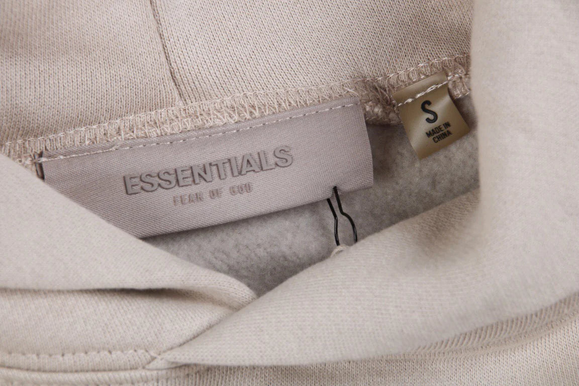 Sweat à capuche FEAR OF GOD ESSENTIALS « 1977 » gris pierre