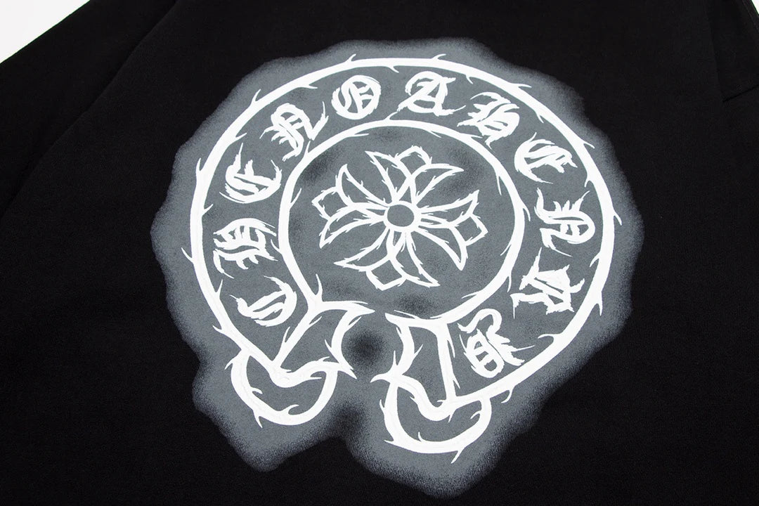 SWEAT-SHIRT CHROME HEARTS BLACK CROSS NOIR