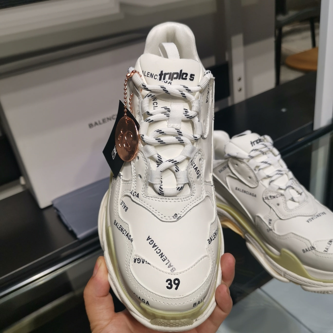 BALENCIAGA TRIPLE S x BLANC MONOGRAM