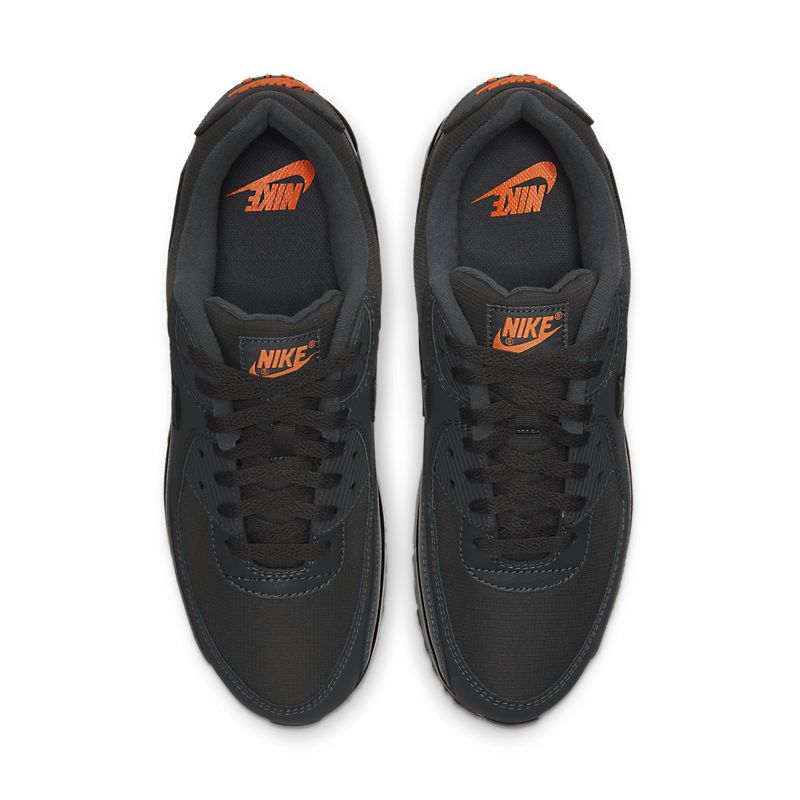Nike Air Max 90 Iron Grey Noir Total Orange
