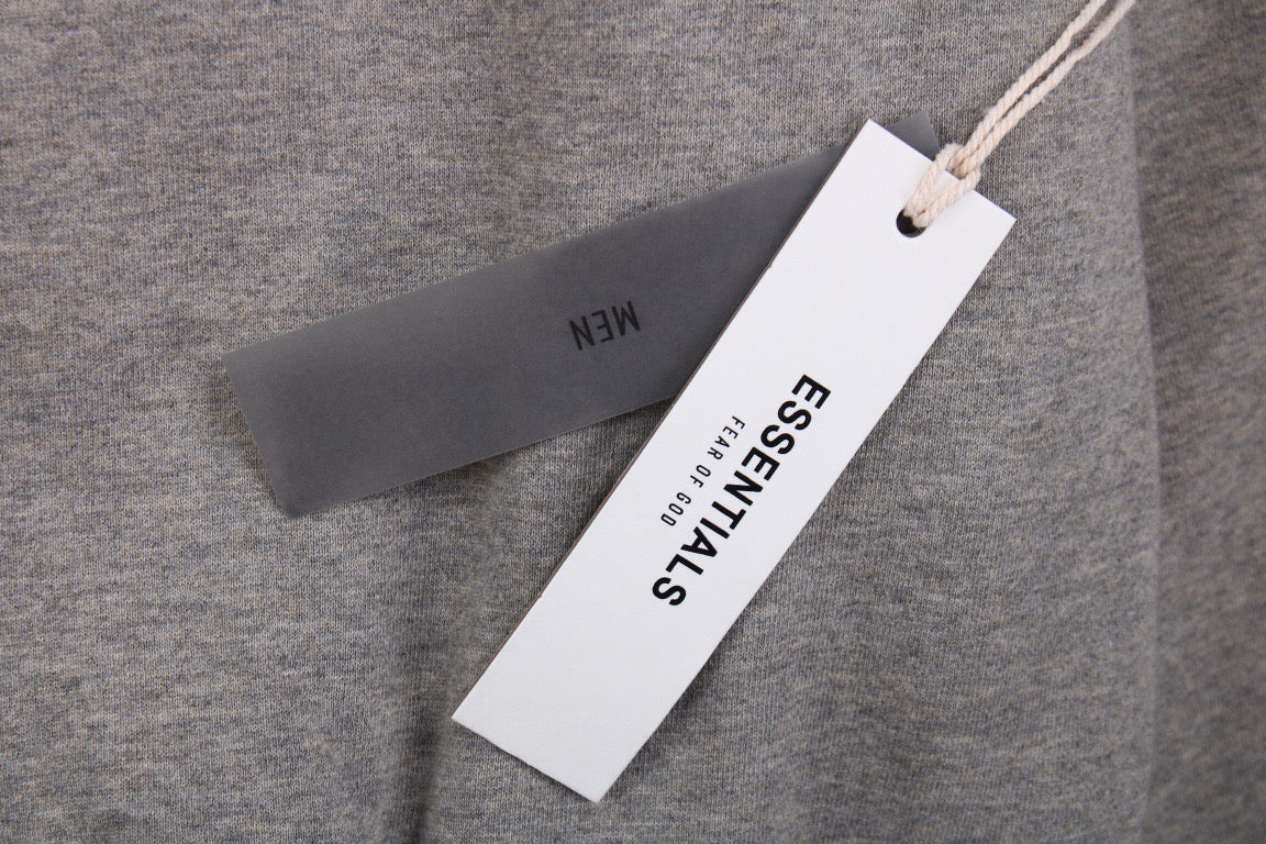 Sweat à capuche Fear of God Essentials - Gris avec capuche jaune