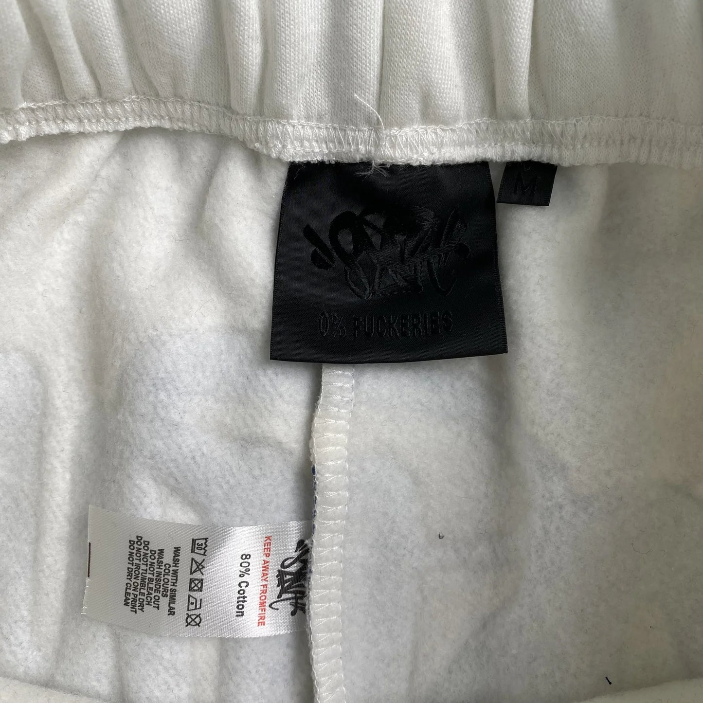 PANTALON DE SURVÊTEMENT SYNA WORLD AVEC LOGO SYNA BLANC