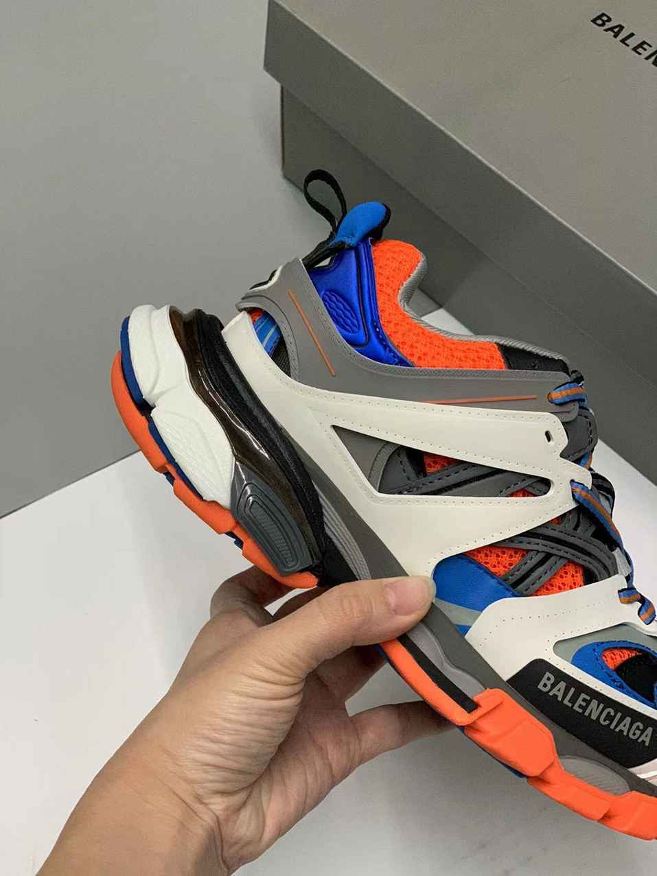 BALENCIAGA TRACK 3.0 x ORANGE BLANC BLEUE