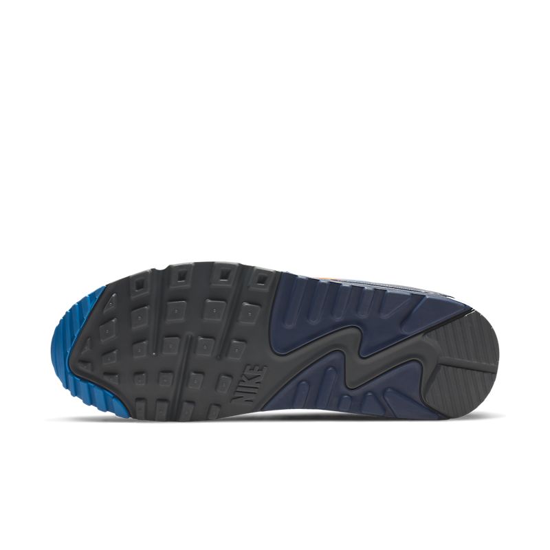 Nike Air Max 90 Blanc Photo Bleu Orange Total
