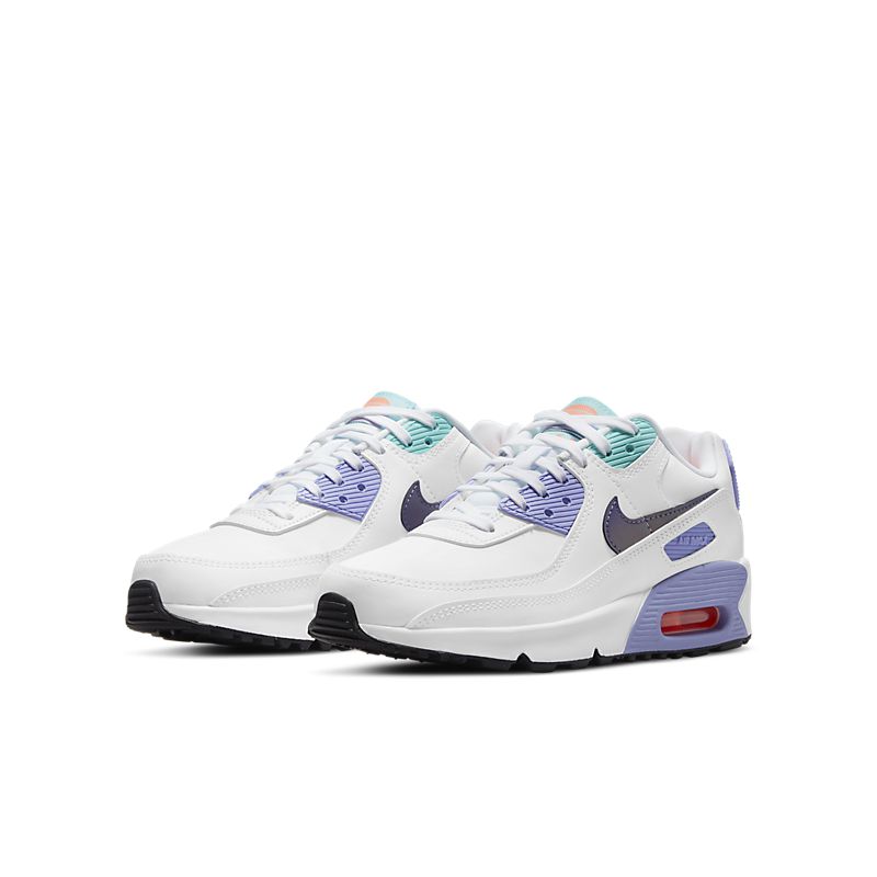Nike Air Max 90 Blanc Poussière Violet Foncé
