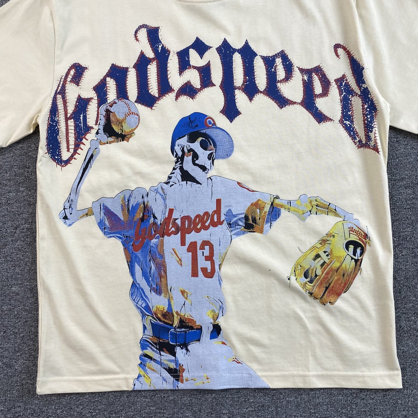T-SHIRT GODSPEED STRIKE OS BLANC